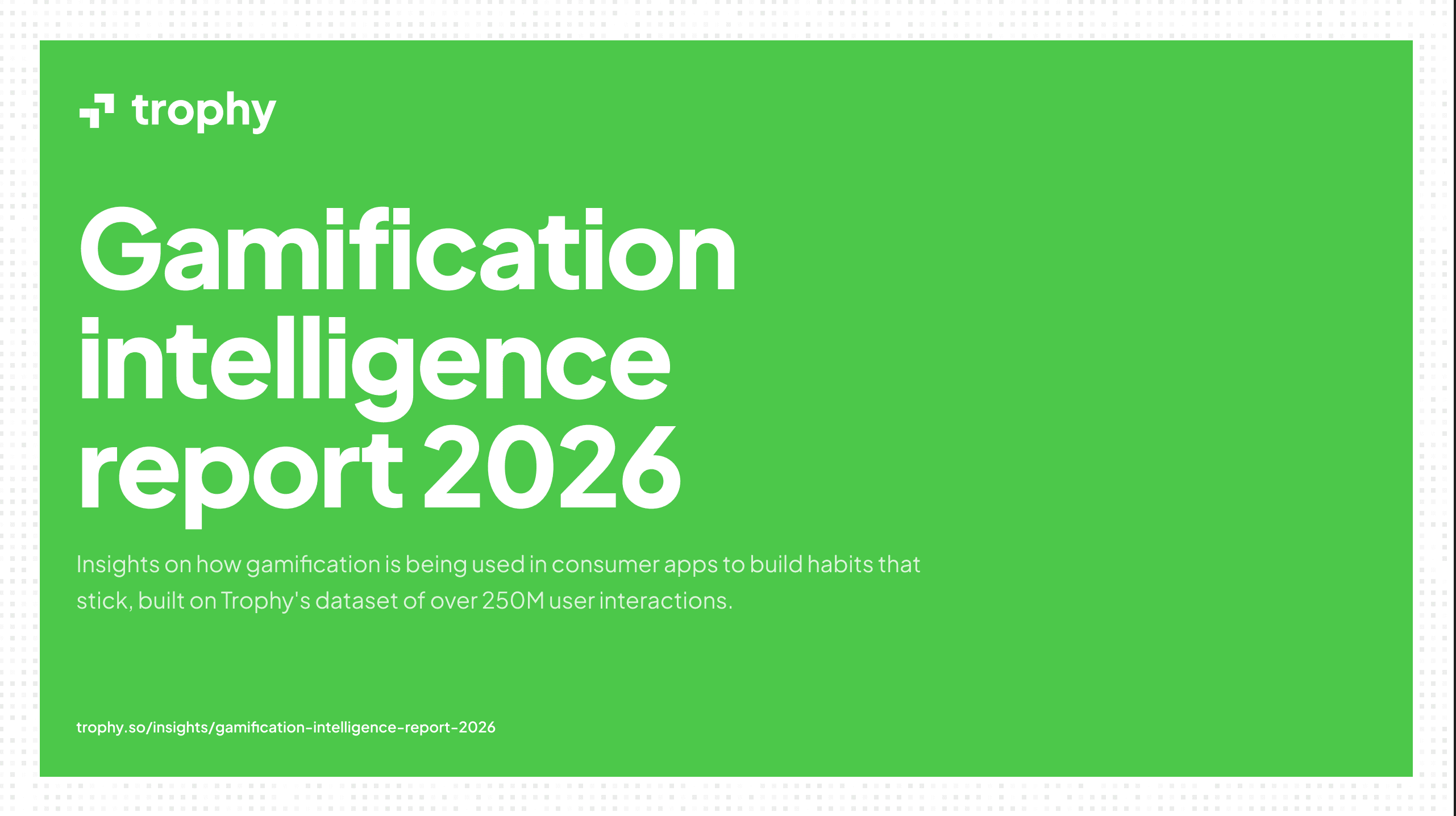 Gamification Intelligence Report 2026 — Cover