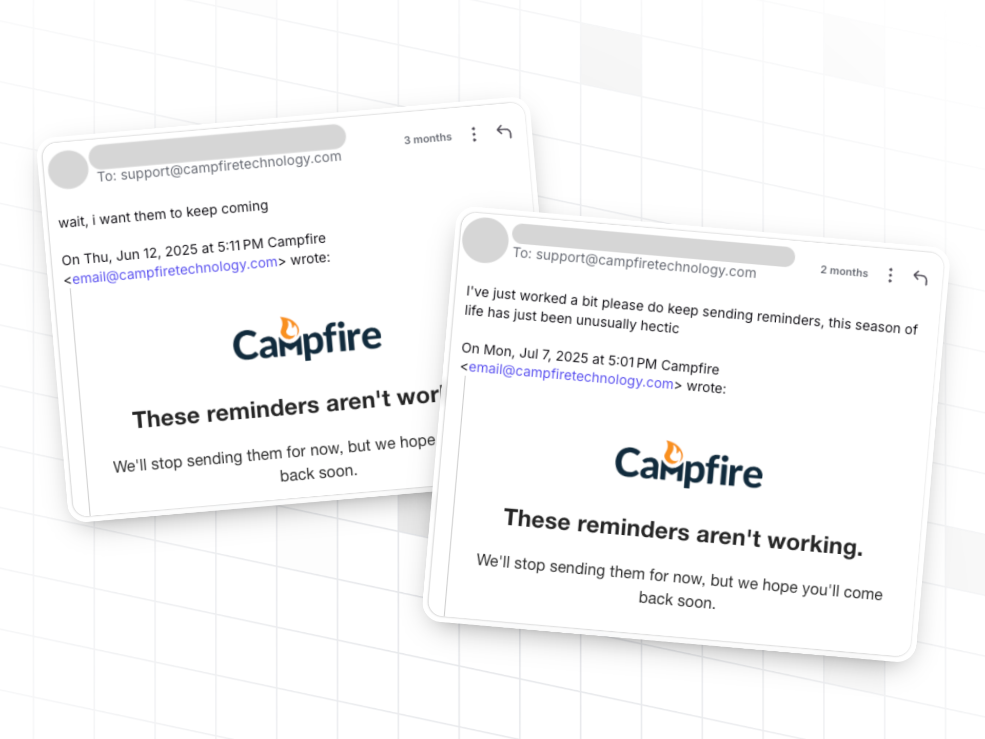 Responses from Campfire customers